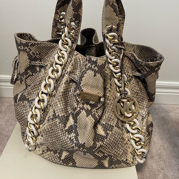 Michael Kors Snakeskin Tote - Picture 2 of 5